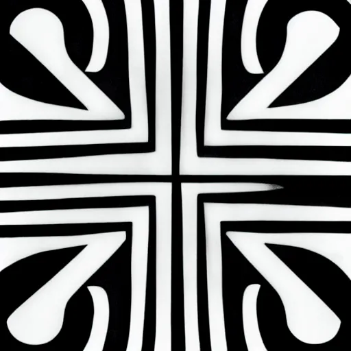 Image similar to black and white symbol by karl gerstner, monochrome, 8 k scan, centered, symetrical, satisfying, bordered