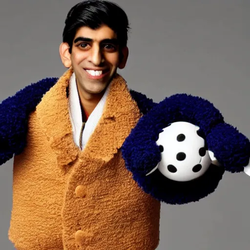 Prompt: rishi sunak as a muppet