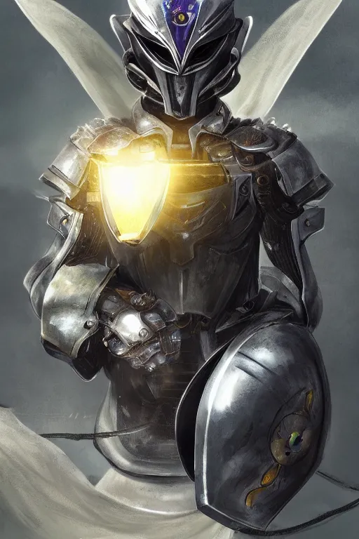 Image similar to helmet armor guardian destiny in witch queen illumination ray tracing hdr fanart arstation by sung choi robot ninja mask and eric pfeiffer and gabriel garza and casper konefal