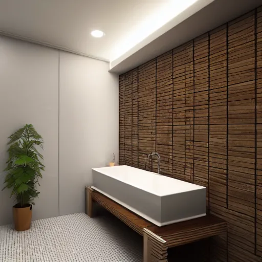 Prompt: isometric style bathroom, modern, 3 d render n - 9