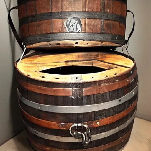 Image similar to a mimic barrel from dnd