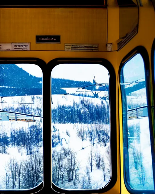 Image similar to tatra t 3 tram czech republic, interior view, window patterns, winter