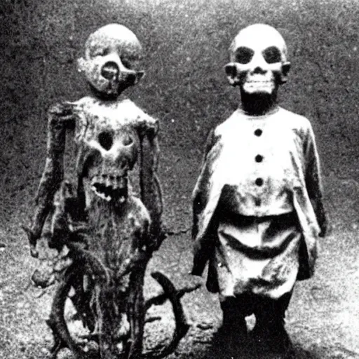 Prompt: old photo of something creepy