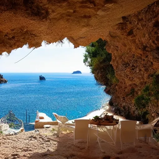 Image similar to greek island cave airbnb most popular