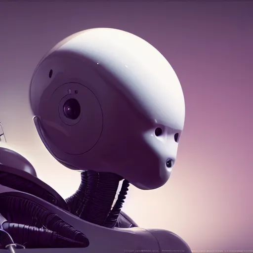 Prompt: a big I Robot eating the head of another little robot like the illustration of goya saturn eating his son, by mario feng ray tracing, master shot, octane render, 8k, ultra hd, perfect light