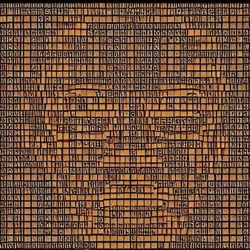 Image similar to charles darwin ascii art