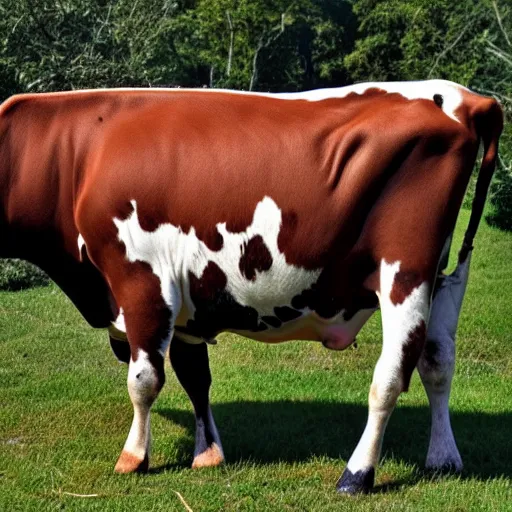 Image similar to a cow with vitiligo