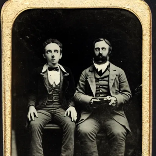 Image similar to tintype photo of