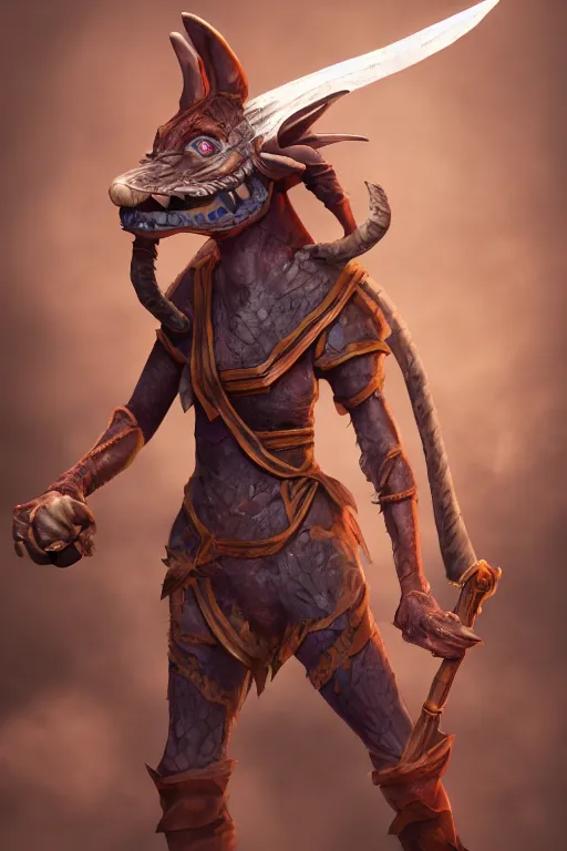 Image similar to a female DND kobold, high resolution film still, 8k, HDR colors, cosplay, studio lighting