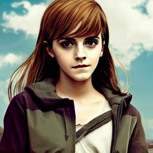 Image similar to emma Watson in anime 4k