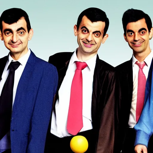 Image similar to mr bean boyband