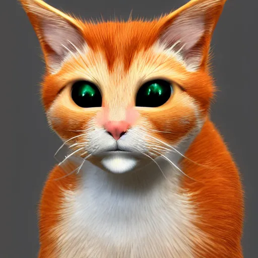 Prompt: ginger cat. unreal engine