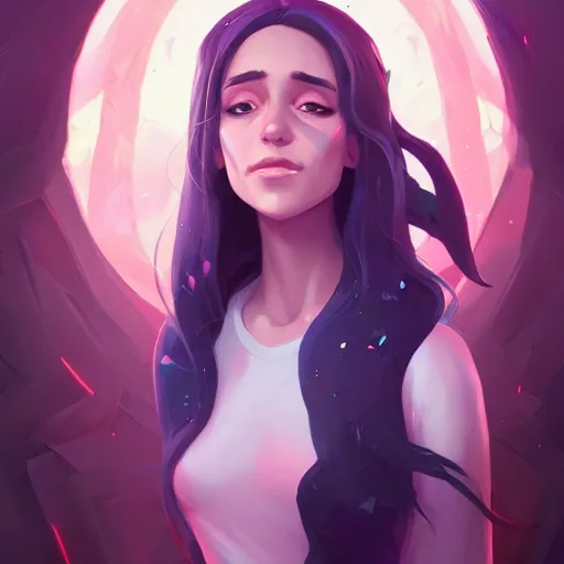 Image similar to a portrait of a beautiful Stella Maeve good magic, art by lois van baarle and loish and ross tran and rossdraws and sam yang and samdoesarts and artgerm, digital art, highly detailed, intricate, sharp focus, Trending on Artstation HQ, deviantart, unreal engine 5, 4K UHD image