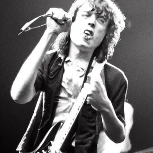 Image similar to Dave !dream Angus Young in stage