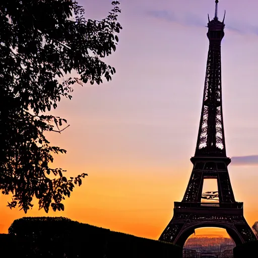 Prompt: photo of the eiffel tower at sunset with chinese tourists everywhere - chinese writing signs on tower - comic book style