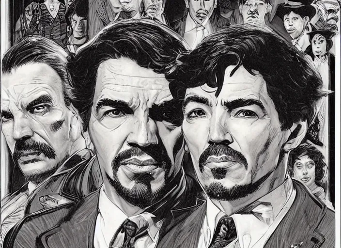 Image similar to a highly detailed mafia portrait of stephen strange, james gurney, james jean