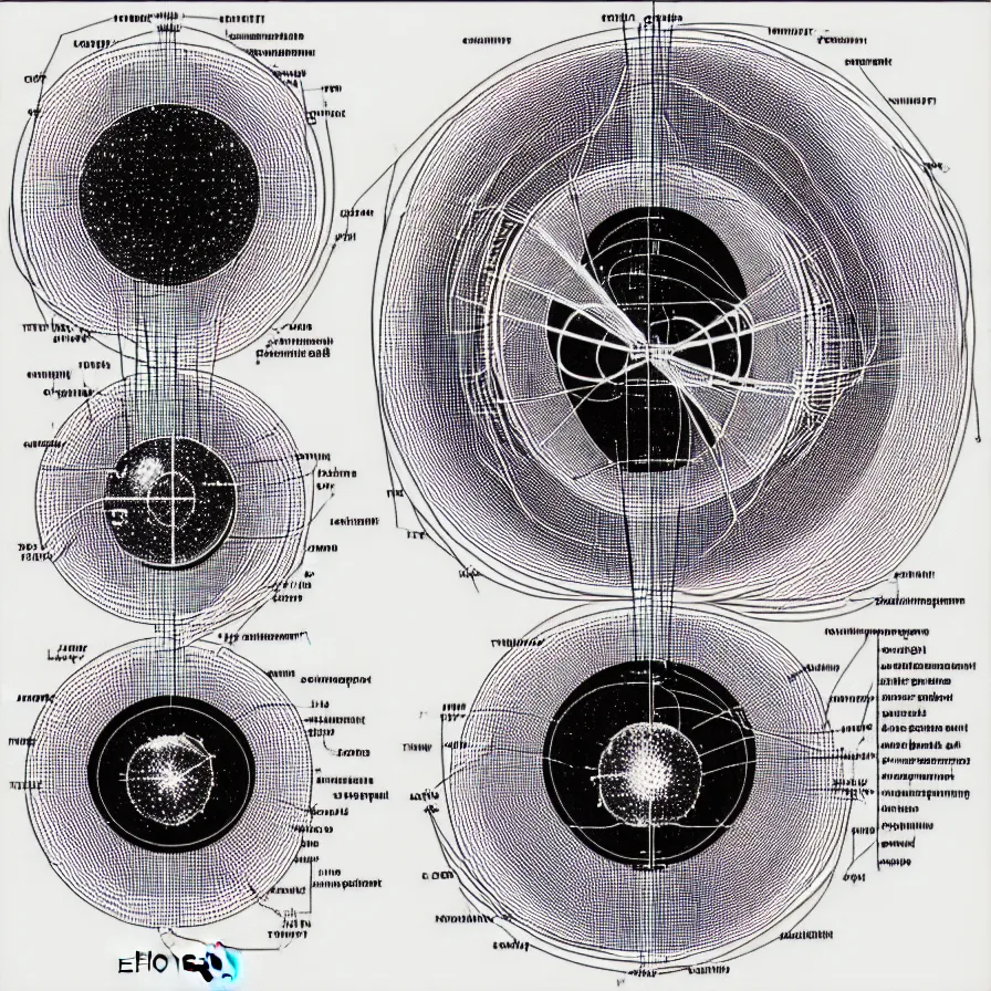 Image similar to “schema of the inner workings of an atom and electron”