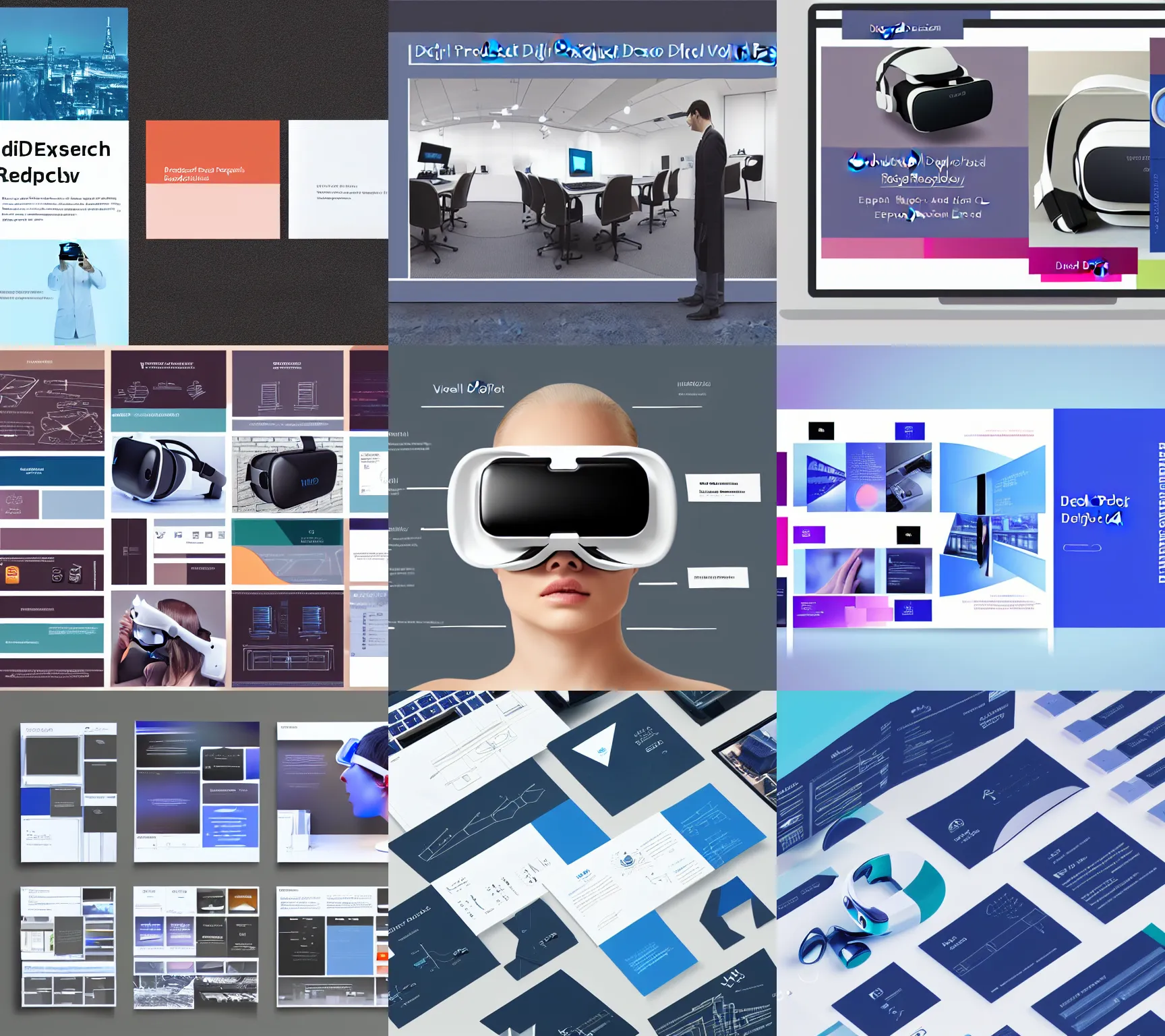 Prompt: well executed product research, design and development virtual reality high delicate defined expert details, world conference exposition, smooth, sharp focus, aesthetic color palette