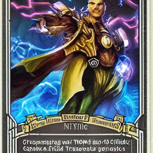 Image similar to trading card game deck with infinite power