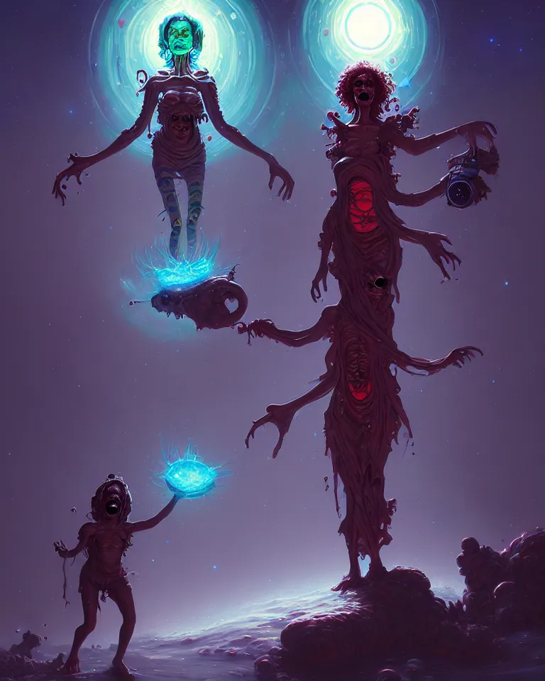 Image similar to your mom is a cosmic horror by bruce brenneise and wayne haag and peter mohrbacher, digital concept art, trending on cgsociety, trending on artstation