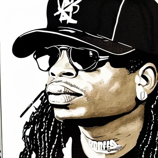 Image similar to eazy-e portrait, color by numbers