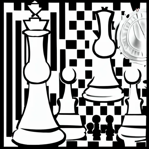 Image similar to chess piece, by roy lichtenstein, pop art,