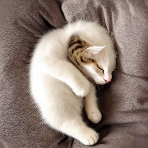 Image similar to sleeping cute cat