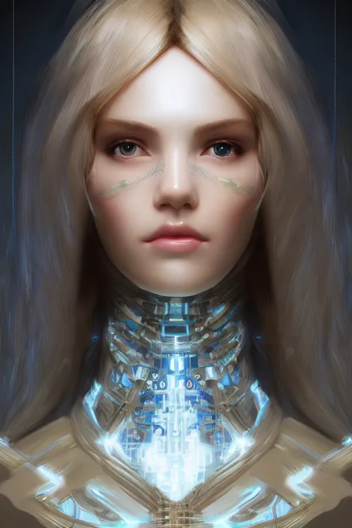 Prompt: artificial intelligence face like barbi doll being built piece by piece, fibonacci, intricate, highly detailed, digital painting, artstation, concept art, smooth, sharp focus, illustration, unreal engine 5, 8 k, art by artgerm and greg rutkowski and alphonse mucha