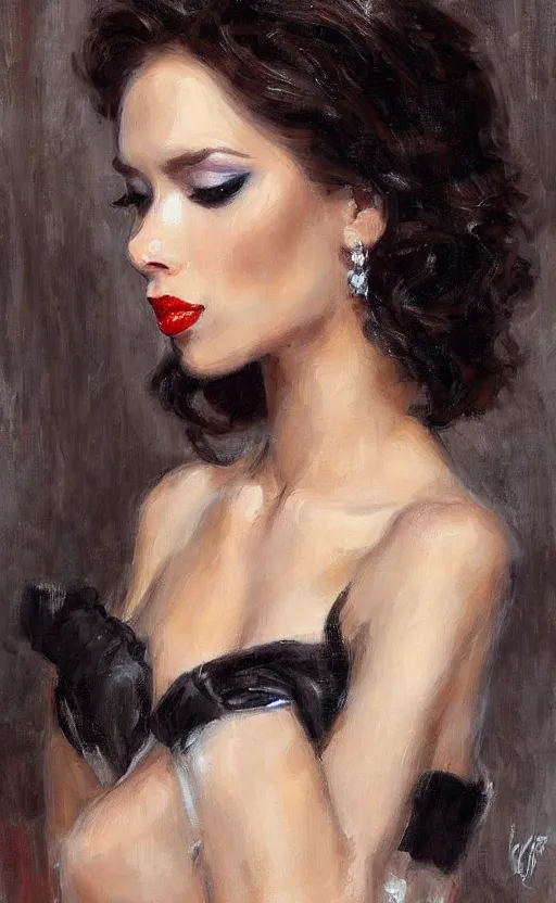 Image similar to Black widow. By Konstantin Razumov, highly detailded