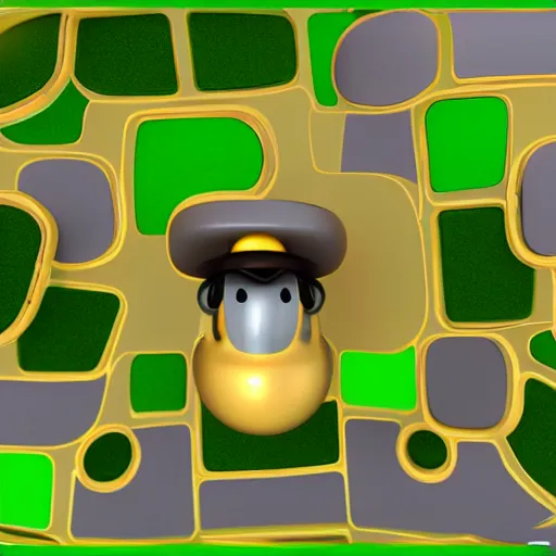 Image similar to Quincy from bloons tower defense 6, cinema 4d render, Ray tracing reflection, natural lighting, 3d model,