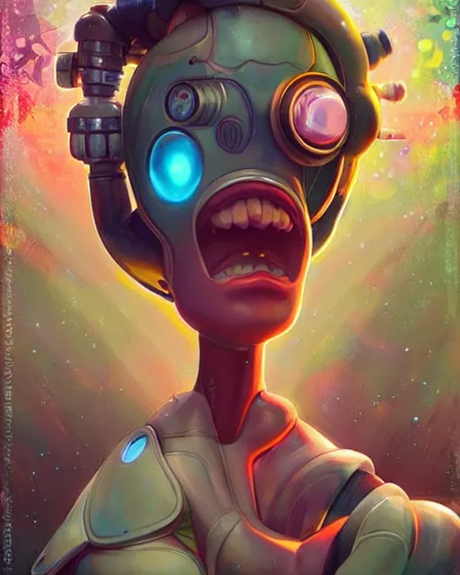 Image similar to lofi BioPunk Pokemon Pikachu portrait Pixar style by Tristan Eaton_Stanley Artgerm and Tom Bagshaw,