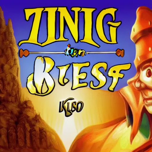 Image similar to 'King's Quest' logo