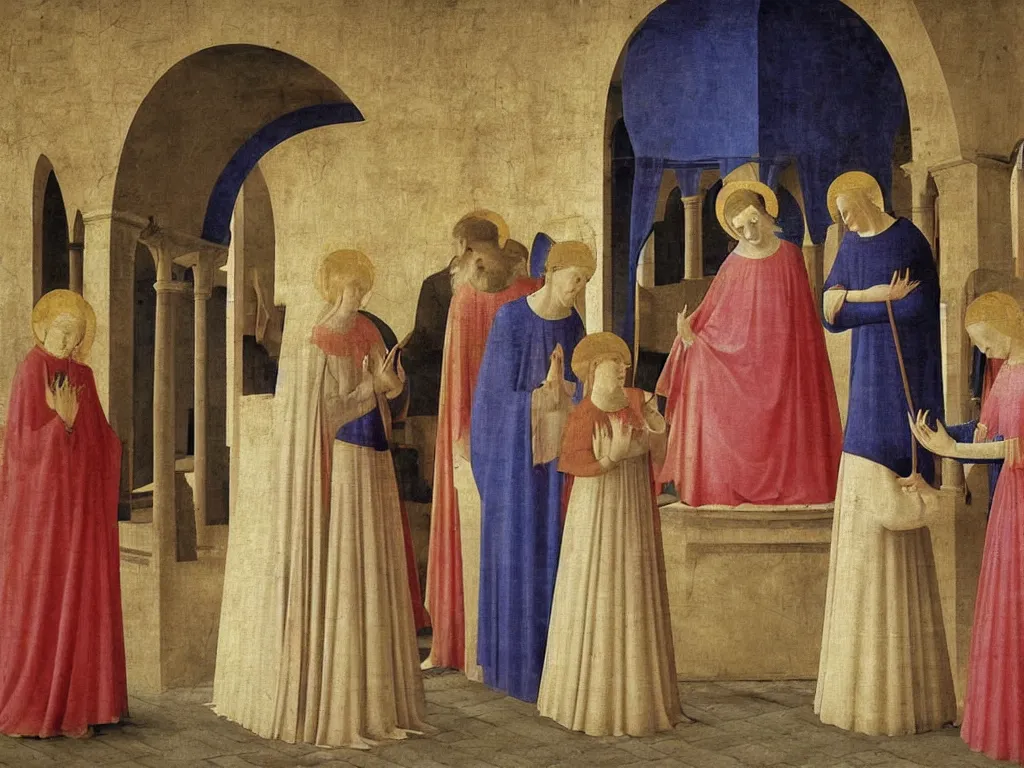 Image similar to Painting by Fra Angelico