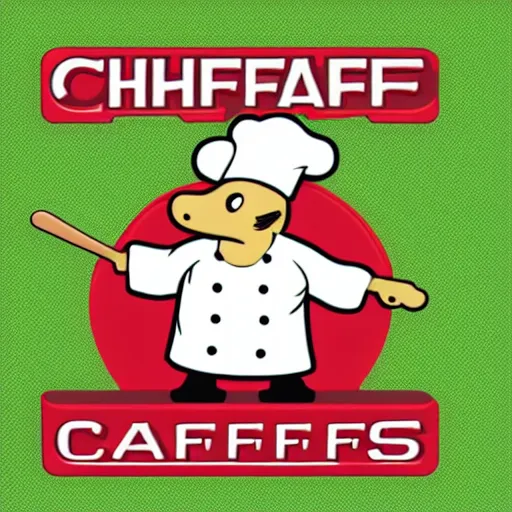 Prompt: chef platypus, logo style