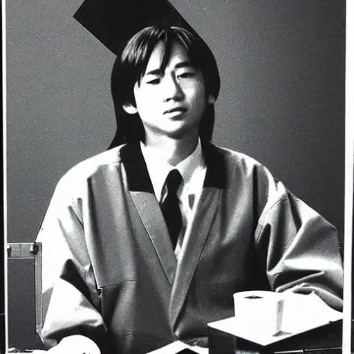 Image similar to saul goodman as a japanese high school student