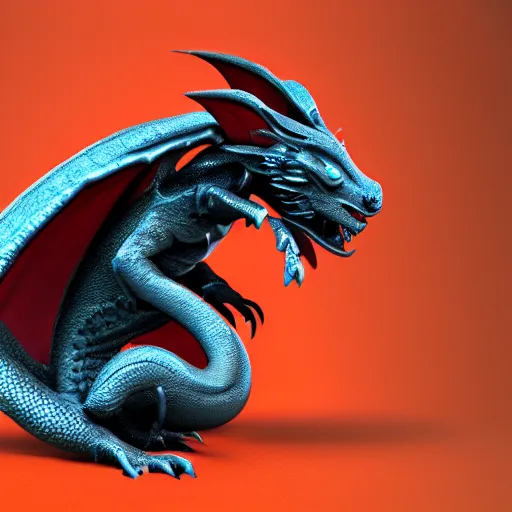 Image similar to dragon mouse, epic pose, 8 k dynamic render