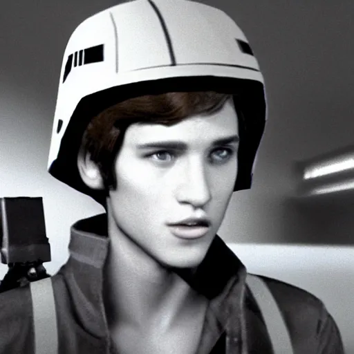 Prompt: a film still of teenage abel in star wars 1 9 7 7, realistic, photorealistic