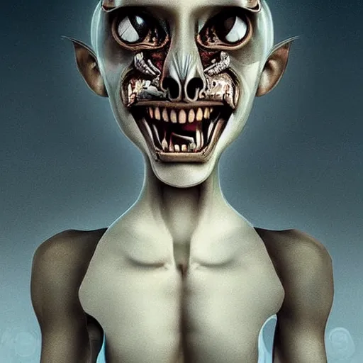 Prompt: an anthropomorphic representation of pain, stunning digital art, expressive