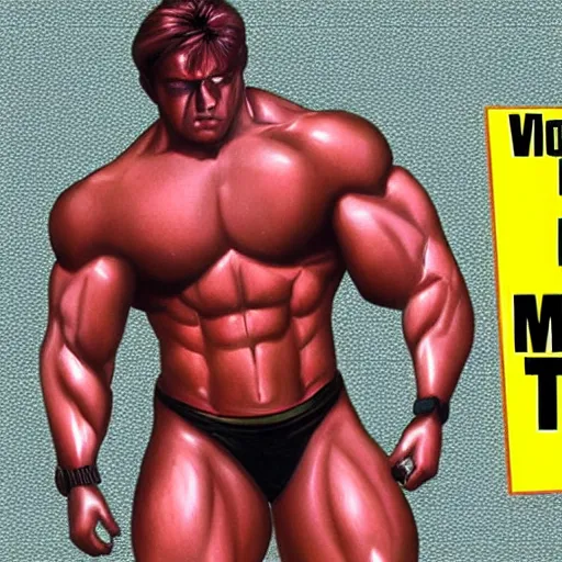 Image similar to disgustingly muscular terminator