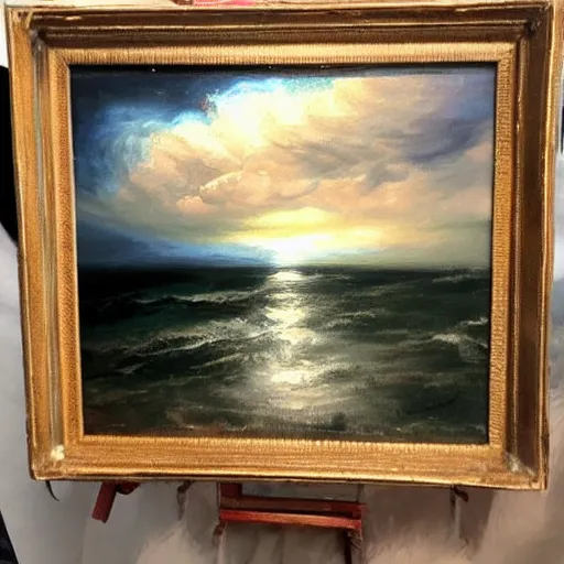 Image similar to “ oil panting of storm ”