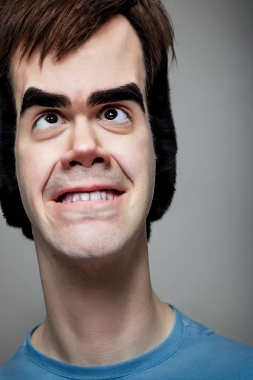 Prompt: portrait of Jacksfilms dressed in Garfield costume, starring in live-action adaptation of the comics, cosplay photograph, shallow depth of field
