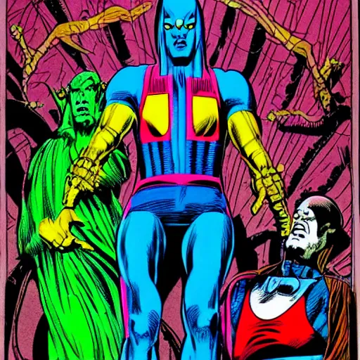 Image similar to the Devil by Dave Gibbons