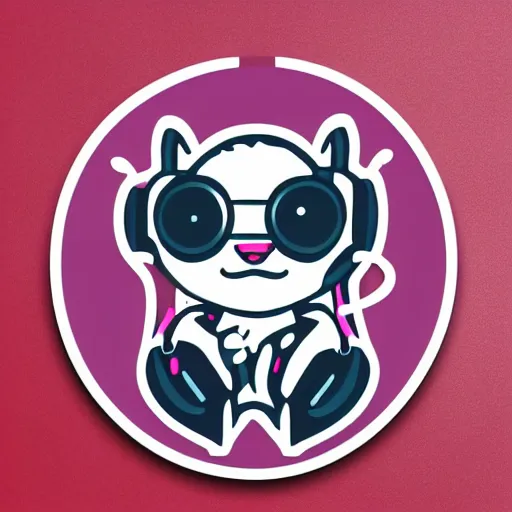 Image similar to svg sticker of a Dancing-Squirrel, at a rave, spinning records, giant headphones rocking out, wearing headphones, huge speakers, dancing, rave, DJ, spinning records, digital art, amazing composition, rule-of-thirds, award-winning, trending on artstation, featured on deviantart