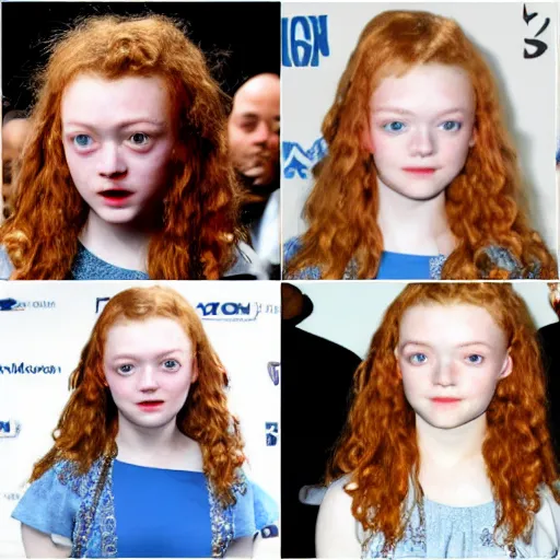 Image similar to sadie sink face as a kitchen sink