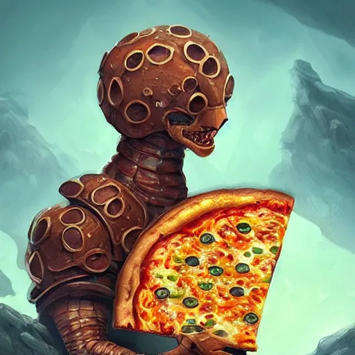 Prompt: ultra realistic illustration of pizza golem, intricate, fantasy italy, elegant, highly detailed, digital painting, artstation, concept art, smooth, sharp focus, illustration, art by tim mcburnie and conar cross and anato finnstark