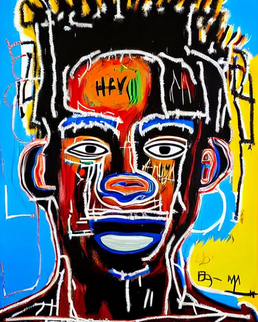 Image similar to A extremely ultra highly detailed majestic hi-res beautiful immaculate head and shoulders award winning painting stunning masterpiece of the face of a ultra highly detailed strong black African man portrait by Jean-Michel Basquiat, 8k, high textures, ultra hyper sharp, insanely detailed and intricate, super detailed, 8k HDR ultra high quality, high detail, hyperrealist, photorealistic, octane render, cinematic, high textures, hyper sharp, 4k insanely detailed and intricate, surrealism, surrealist, real life, lifelike, 8k, hyper realistic, super detailed, realistic, 4k HDR hyper realistic high