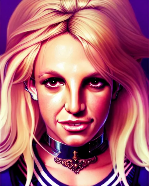 Prompt: highly detailed portrait of britney spears, stephen bliss, unreal engine, greg rutkowski, loish, rhads, beeple, makoto shinkai and lois van baarle, ilya kuvshinov, rossdraws, tom bagshaw, alphonse mucha, global illumination, detailed and intricate environment