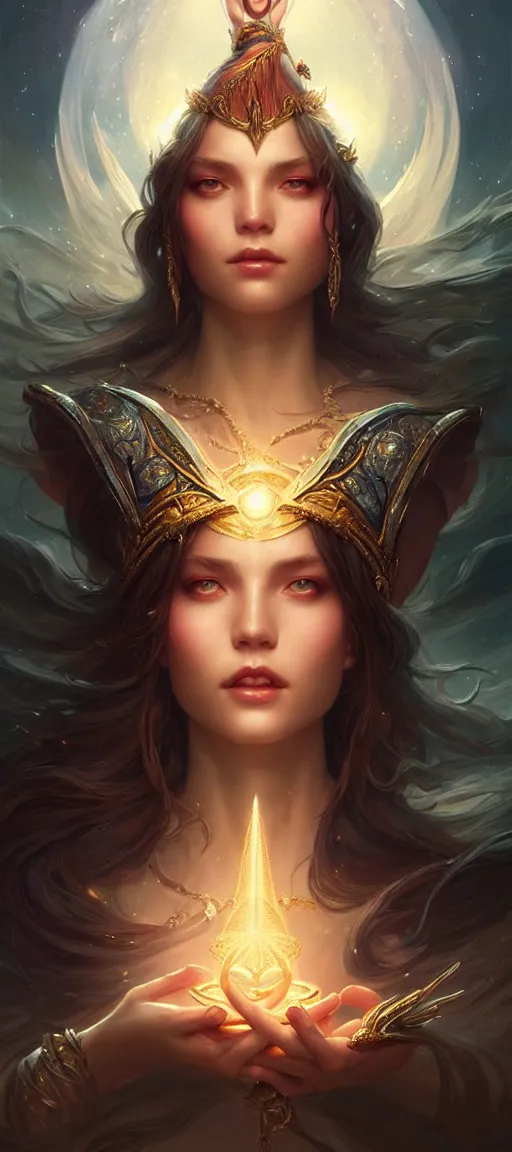 Image similar to star goddess, fine art, awesome fantasy book cover on pinterest, award winning, dark fantasy landscape, fantasy magic, intricate, elegant, sharp focus, cinematic lighting, highly detailed, digital painting, concept art, art by wlop and artgerm and greg rutkowski, masterpiece, trending on artstation, 8 k