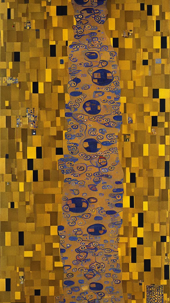 Image similar to microscopic bacteria by gustav klimt