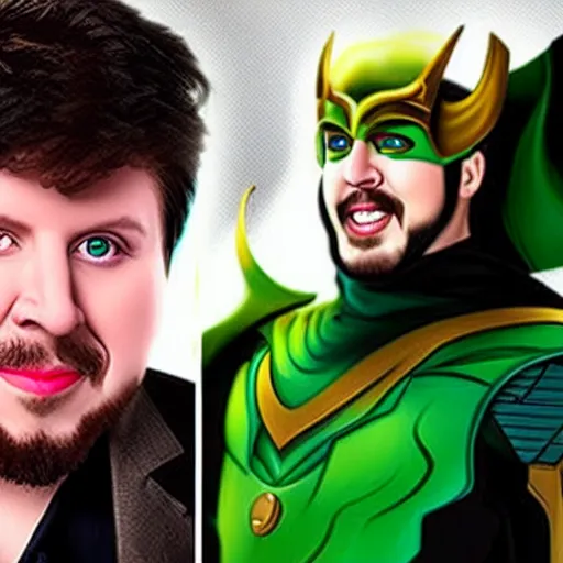 Image similar to Jon Tron as loki in the avengers, hyperrealistic